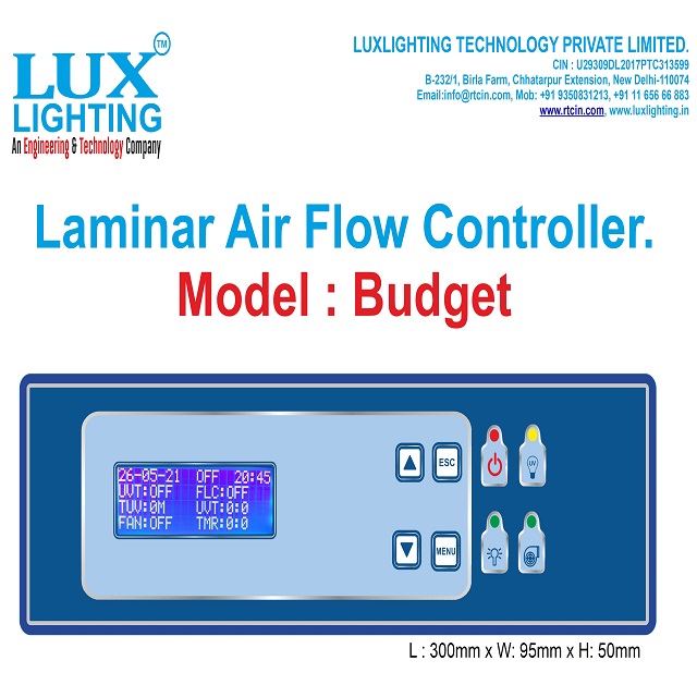 Laminar Air Flow Controller - Budget Model